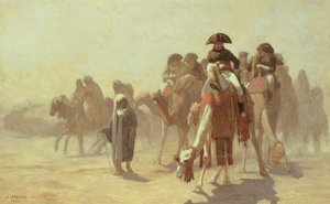 Il generale Bonaparte con il suo stato maggiore in Egitto, 1863